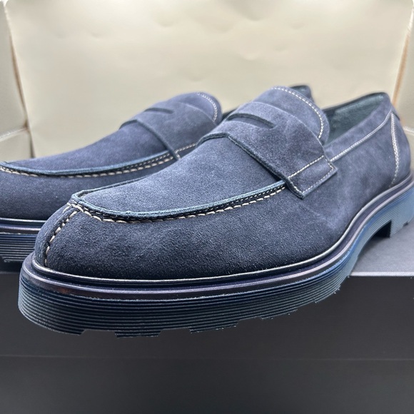 NEW MSRP $228 GOOD MAN BRAND Lexington Loafer in Navy Suede - Picture 8 of 14